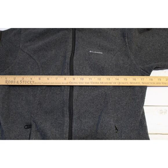 Columbia Women's (S) Charcoal Gray Fleece Full Zip Jacket Pockets Outdoors - Picture 9 of 13